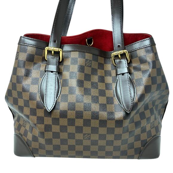 Louis Vuitton Hampstead MM tote bag in Damier Ebene canvas - Picture 3 of 16